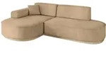 ECKSOFA Ottomane Links MARI-L1-v1 - 243x171x83 cm Taupe Velours