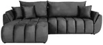 ECKSOFA Iris mit Schlaffunktion und Bettkasten, links oder rechts montierbar &ndash; Grau