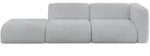 SOFA Ottomane Rechts MIRA-S3 296x89x70 Grau Cord