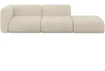 SOFA Ottomane Links MIRA-S3 296x89x70 Beige Velours