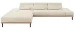 ELEKTRISCHES ECKSOFA Links MONA 316x205x85 Beige Cord