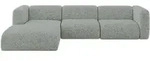 ECKSOFA Ottomane Links MIRA-L2 318x179x89 Gr&uuml;n Velours