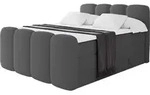 BOXSPRINGBETT mit Matratze H3/H4 - NINA-Z KING - 200x200 cm Grau