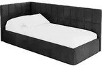EINZELLBETT Jugendbett mit Bettkasten und Matratze H3/H4, Rechts - TULY 80x200