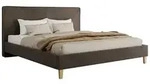 POLSTERBETT LUMARO CLASSIC 140/200 - Braun Velvet - Matratze Foam
