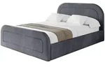 POLSTERBETT mit Bettkasten, Fu&szlig;teil und Lattenrost, Boxbett ohne Matratze -...