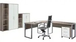 B&uuml;ro Office Edition Set 4 Wei&szlig;/Sonoma Eiche