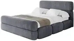 POLSTERBETT mit Bettkasten, Fu&szlig;teil und Lattenrost, Boxbett ohne Matratze -...
