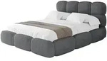 POLSTERBETT mit Bettkasten und Lattenrost, Boxbett ohne Matratze - NOMA 160x200