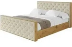 POLSTERBETT mit Bettkasten, Fu&szlig;teil und Lattenrost, Boxbett ohne Matratze -...