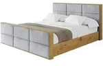 POLSTERBETT mit Bettkasten, Fu&szlig;teil und Lattenrost, Boxbett mit Matratze H3/H4...