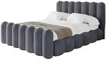 POLSTERBETT mit Bettkasten, Fu&szlig;teil und Lattenrost, Boxbett ohne Matratze -...
