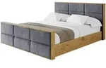 POLSTERBETT mit Bettkasten, Fu&szlig;teil und Lattenrost, Boxbett mit Matratze H3/H4...