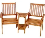 Gartenset Holz Edison ca. 260x96x77 cm ge&ouml;lt