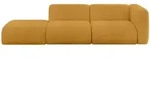 SOFA Ottomane Rechts MIRA-S3 296x89x70 Senfgelb Cord