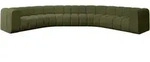 WOHNLANDSCHAFT modulares Sofa Lazro-U1 - 373x373x70 cm Gr&uuml;n