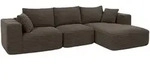 SOFA-GARNITUR Braun