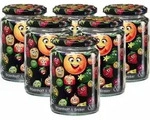 VORRATSGL&Auml;SER Smile transparent 770 ml 6er Set