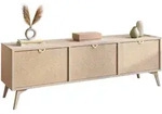 TV-SCHRANK ALOE Fischgr&auml;tenmuster Scandi Sandbeige