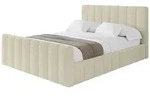 POLSTERBETT mit Bettkasten, Fu&szlig;teil und Lattenrost, Boxbett ohne Matratze -...