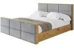 POLSTERBETT mit Bettkasten, Fu&szlig;teil und Lattenrost, Boxbett ohne Matratze -...