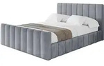 POLSTERBETT mit Bettkasten, Fu&szlig;teil und Lattenrost, Boxbett ohne Matratze -...