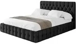 POLSTERBETT mit Bettkasten und Lattenrost, Boxbett ohne Matratze - LARO 120x200