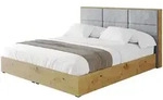 POLSTERBETT mit Bettkasten und Lattenrost, Bett mit Matratze H3/H4 - ENZO1...