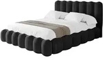 POLSTERBETT mit Bettkasten und Lattenrost, Boxbett ohne Matratze - SORA 140x200