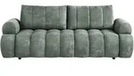 SCHLAFSOFA Mavi 3-Sitzer mit Schlaffunktion, Bettsofa Schlafcouch 195x145 cm, Gr&uuml;n