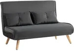 SCHLAFSOFA 3 in 1, 120 x 190 cm Schlaffunktion, Lendenkissen