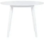 ESSTISCH 100/100/75 cm Wei&szlig; Rund Roxby