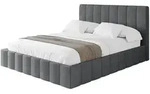 POLSTERBETT mit Bettkasten und Lattenrost, Bett mit Matratze H3/H4 - FINO...