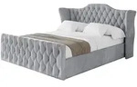 POLSTERBETT mit Bettkasten, Fu&szlig;teil und Lattenrost, Boxbett ohne Matratze -...