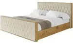 POLSTERBETT mit Bettkasten, Fu&szlig;teil und Lattenrost, Boxbett mit Matratze H3/H4...