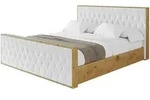 POLSTERBETT mit Bettkasten, Fu&szlig;teil und Lattenrost, Boxbett mit Matratze H3/H4...
