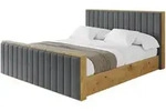 POLSTERBETT mit Bettkasten, Fu&szlig;teil und Lattenrost, Boxbett ohne Matratze -...