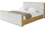POLSTERBETT mit Bettkasten, Fu&szlig;teil und Lattenrost, Boxbett ohne Matratze -...