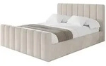 POLSTERBETT mit Bettkasten, Fu&szlig;teil und Lattenrost, Boxbett ohne Matratze -...