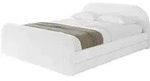 POLSTERBETT mit Bettkasten, Fu&szlig;teil und Lattenrost, Boxbett mit Matratze H3/H4...