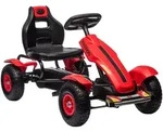 KINDER-GOKART Kunststoff Metall Rot