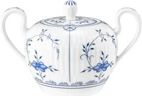Seltmann Weiden ZUCKERDOSE MIT GRIFFEN Amina Strohblume blau-wei&szlig; 230 ml
