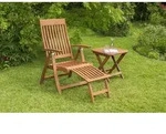 Gartensessel-Set klappbar Comodoro Naturfarben