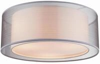 Deckenleuchte 15190D in Grau/Nickelfarben max.40 Watt Deckenlampe