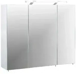 Spiegelschrank Dorina 900 mit LED Wei&szlig; 3-t&uuml;rig