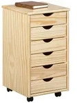 Rollcontainer Nils ca. 35x66x39 cm Kieferfarben