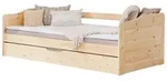 Ausziehbett Holz Melinda ca. 204x96x63 cm Kiefer
