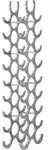 Weinregal Metall Alufarben ca. 31x98x14cm