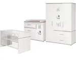 BABYZIMMER-SET Moritz mit breiter Wickelkommode 3-teilig