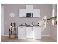 Miniküche Economy m. Geräten B: ca. 150cm Weiß